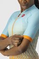 CASTELLI Kurzarm Fahrradtrikot - CLIMBER&#039;S 2.0 W - Hellblau/Orange