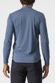 CASTELLI Langarm Fahrrad-Shirt - TECH 2 HENLEY - Blau