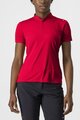 CASTELLI Kurzarm Fahrrad-Shirt - TECH 2 POLO - Rot