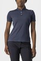 CASTELLI Kurzarm Fahrrad-Shirt - TECH 2 POLO - Blau