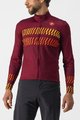 CASTELLI Langarm Fahrradtrikot für den Sommer - UNLIMITED THERMAL - bordeaux