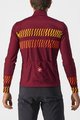 CASTELLI Langarm Fahrradtrikot für den Sommer - UNLIMITED THERMAL - bordeaux