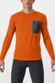 CASTELLI Langarm Fahrradtrikot für den Winter - UNLIMITED MERINO - Orange