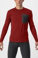 CASTELLI Langarm Fahrradtrikot für den Winter - UNLIMITED MERINO - Rot