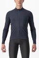CASTELLI Langarm Fahrradtrikot für den Winter - FLIGHT LS AIR - Blau