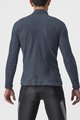 CASTELLI Langarm Fahrrad-Shirt - COLD DAYS 2ND LAYER - Grau/Blau