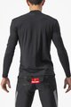 CASTELLI Langarm Fahrrad-Shirt - BANDITO WOOL LS - Schwarz