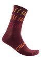 CASTELLI Klassische Fahrradsocken - MID WINTER 18 - bordeaux