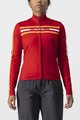 CASTELLI Langarm Fahrradtrikot für den Sommer - UNLIMITED W THERMAL - Rot