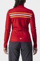 CASTELLI Langarm Fahrradtrikot für den Sommer - UNLIMITED W THERMAL - Rot