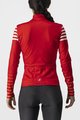CASTELLI Langarm Fahrradtrikot für den Winter - AUTUNNO - Rot