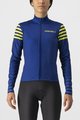 CASTELLI Langarm Fahrradtrikot für den Winter - AUTUNNO - Blau