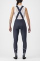 CASTELLI Lange Fahrradhose mit Trägern - VELOCISSIMA DT - Blau