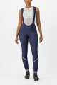 CASTELLI Lange Fahrradhose mit Trägern - VELOCISSIMA DT - Blau