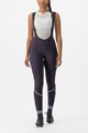 CASTELLI Lange Fahrradhose mit Trägern - VELOCISSIMA DT - Lila