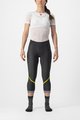 CASTELLI 3/4 lange Fahrradhose ohne Träger - VELOCISSIMA THERMAL - Schwarz/Hellgrün