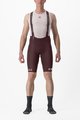 CASTELLI Kurze Fahrradhose mit Trägern - FREE AERO RC CLASSIC - bordeaux/Weiß