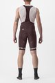 CASTELLI Kurze Fahrradhose mit Trägern - FREE AERO RC CLASSIC - bordeaux/Weiß