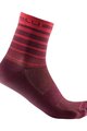 CASTELLI Klassische Fahrradsocken - SPEED STRADA 12 - bordeaux