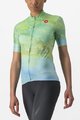 CASTELLI Kurzarm Fahrradtrikot - MARMO - Hellblau/Hellgrün