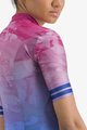 CASTELLI Kurzarm Fahrradtrikot - MARMO - Blau/Rosa