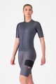 CASTELLI Kurze Fahrradhose mit Trägern - UNLIMITED CARGO W - Grau