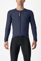 CASTELLI Langarm Fahrradtrikot für den Winter - FLY JACK-SEY - Blau