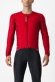 CASTELLI Langarm Fahrradtrikot für den Winter - FLY JACK-SEY - Rot