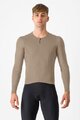 CASTELLI Langarm Fahrradtrikot für den Winter - FLY LS - Beige