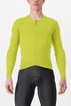 CASTELLI Langarm Fahrradtrikot für den Winter - FLY LS - Gelb