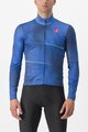 CASTELLI Langarm Fahrradtrikot für den Winter - RAFFICA - Blau