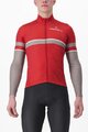 CASTELLI Langarm Fahrradtrikot für den Winter - RETTA - Rot