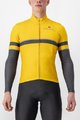 CASTELLI Langarm Fahrradtrikot für den Winter - RETTA - Gelb