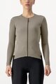 CASTELLI Langarm Fahrradtrikot für den Winter - FLY LS W - Braun