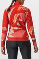 CASTELLI Langarm Fahrradtrikot für den Winter - TROPICALE - Rot