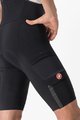 CASTELLI Kurze Fahrradhose mit Trägern - UNLIMITED THERMAL - Schwarz