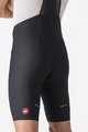 CASTELLI Kurze Fahrradhose mit Trägern - ESPRESSO - Schwarz