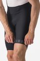 CASTELLI Fahrradshorts ohne Träger - ESPRESSO - Schwarz