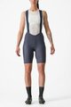 CASTELLI Kurze Fahrradhose mit Trägern - ESPRESSO W DT - Blau