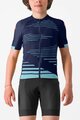 CASTELLI Kurzarm Fahrradtrikot - AERO KID - Blau