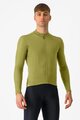 CASTELLI Langarm Fahrradtrikot für den Winter - ESPRESSO THERMAL - Grün
