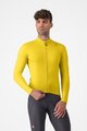 CASTELLI Langarm Fahrradtrikot für den Winter - ESPRESSO THERMAL - Gelb