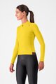 CASTELLI Langarm Fahrradtrikot für den Winter - ESPRESSO THERMAL W - Gelb