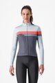 CASTELLI Langarm Fahrradtrikot für den Winter - TORNARE - Blau