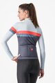 CASTELLI Langarm Fahrradtrikot für den Winter - TORNARE - Blau