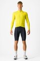 CASTELLI Langarm Fahrradtrikot für den Winter - AERO RACE - Gelb