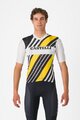 CASTELLI Kurzarm Fahrradtrikot - HERITAGE - Schwarz/Weiß/Gelb