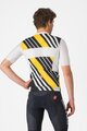 CASTELLI Kurzarm Fahrradtrikot - HERITAGE - Schwarz/Weiß/Gelb
