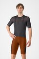 CASTELLI Kurze Fahrradhose mit Trägern - UNLIMITED ENDURANCE - Rot