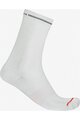 CASTELLI Klassische Fahrradsocken - PREMIO EVO 18 - Weiß